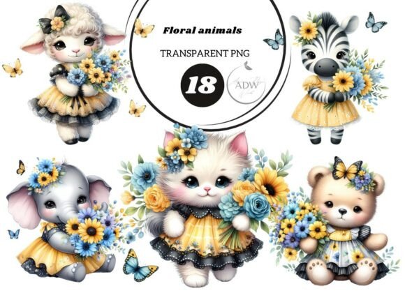 Download Floral Animals - Floral animals Collection