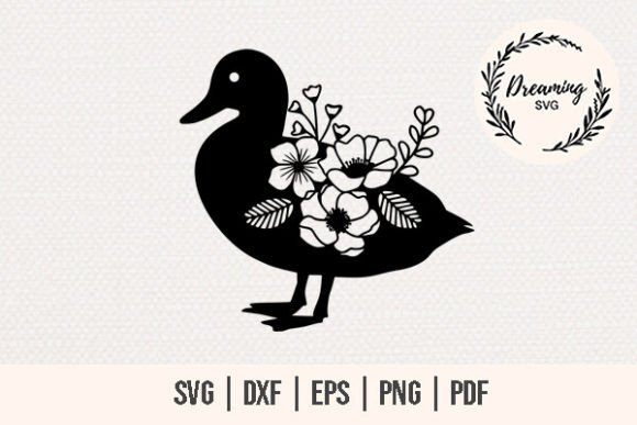 Download Duck Flower Bouquet Svg - Floral Animals - Floral animals Collection