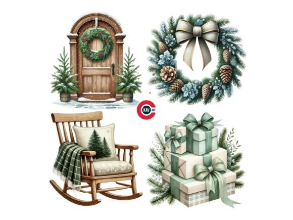 Download Cozy Winter Christmas Decoration Clipart - Winter Collection